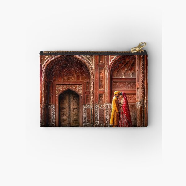 Item preview, Couple Embracing in Majestic Heritage Architecture designed and sold by Artessie.