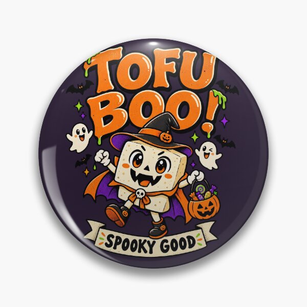 Item preview, Tofu Boo! Spooky Good Funny Halloween Tofu Design designed and sold by CurrentPhase.