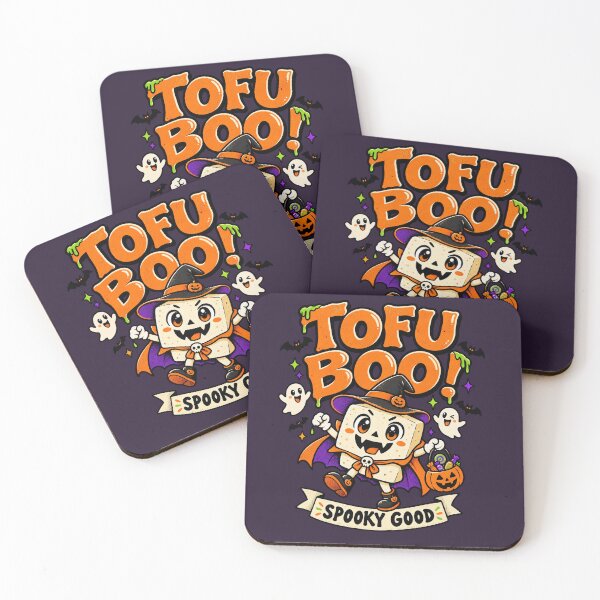 Item preview, Tofu Boo! Spooky Good Funny Halloween Tofu Design designed and sold by CurrentPhase.