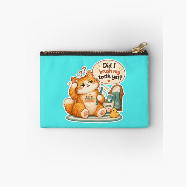 Item preview, NAGGINGCAT3 BY NAGGINGSTICKERSCO. DID I BRUSH MY TEETH YET? MUNDANE COLLECTION | AQUA Edition | No.01 designed and sold by LaMaisonOfMY.