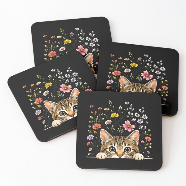Item preview, Cute Cat Flower Cat Lover Men Women Kids designed and sold by SoyLamderma.