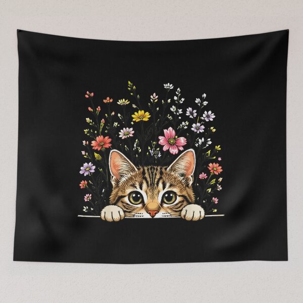 Item preview, Cute Cat Flower Cat Lover Men Women Kids designed and sold by SoyLamderma.