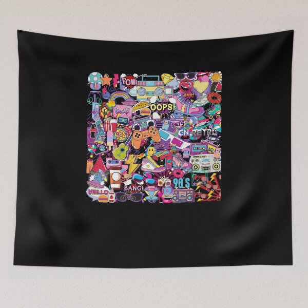 Item preview, 90s Nostalgia Sticker Collage designed and sold by calorula.