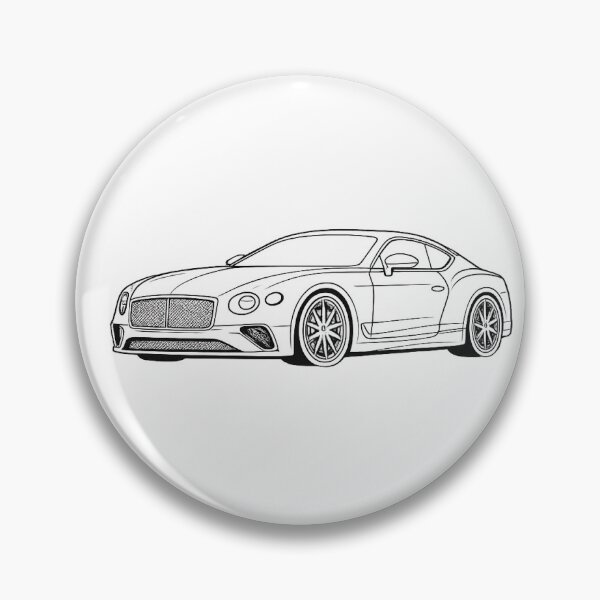 Item preview, Luxury Grand Tourer Outline Sticker | Minimalist Black GT Car Line Art designed and sold by PawsAndpetalstudio.