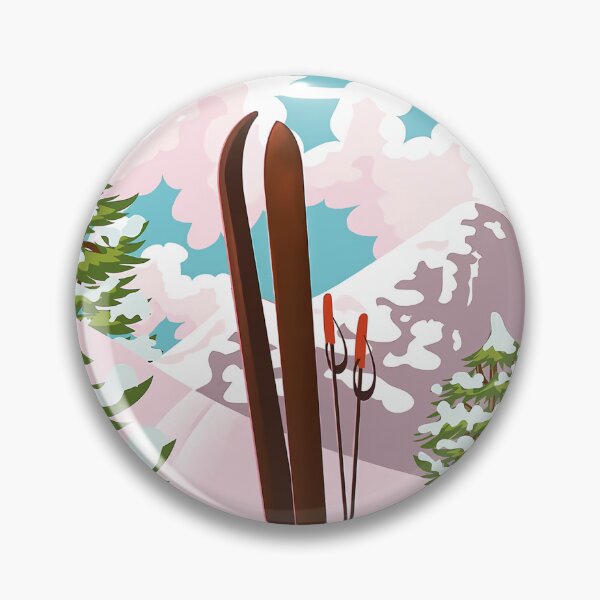 Item preview, Les Arcs France ski poster designed and sold by cynthiasholma.