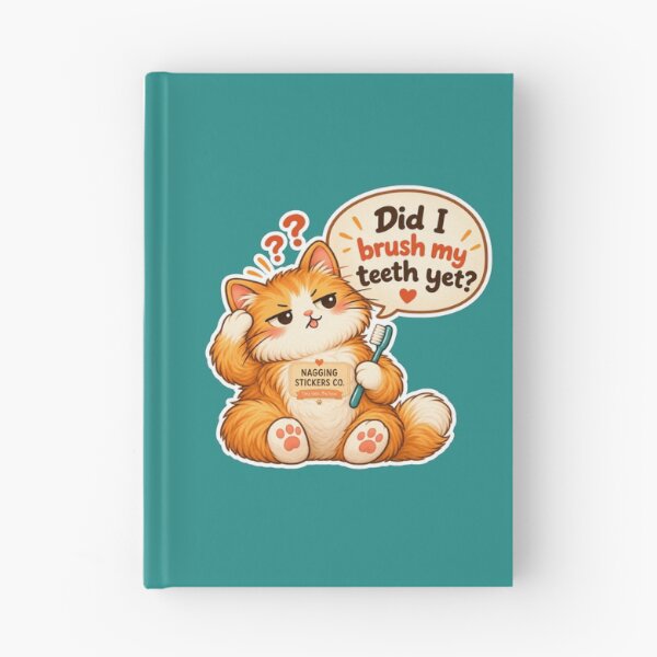 Item preview, NAGGINGCAT3 BY NAGGINGSTICKERSCO. DID I BRUSH MY TEETH YET? MUNDANE COLLECTION | GREEN Edition | No.02 designed and sold by LaMaisonOfMY.