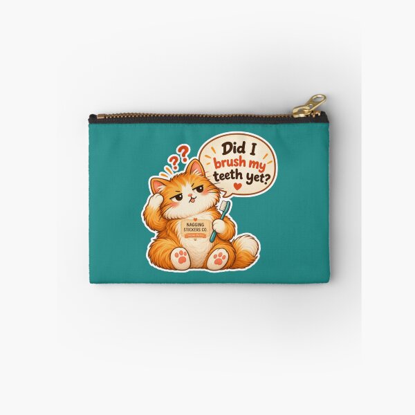 Item preview, NAGGINGCAT3 BY NAGGINGSTICKERSCO. DID I BRUSH MY TEETH YET? MUNDANE COLLECTION | GREEN Edition | No.02 designed and sold by LaMaisonOfMY.