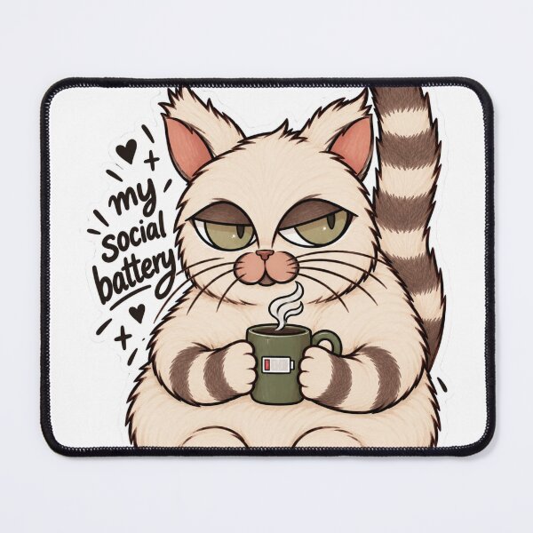 Item preview, Tired cat designed and sold by Sophtprints.