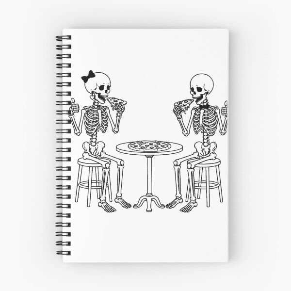 Item preview, Skeleton Couple Pizza Date designed and sold by Qenlo.