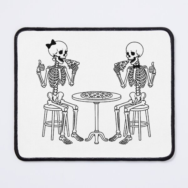 Item preview, Skeleton Couple Pizza Date designed and sold by Qenlo.