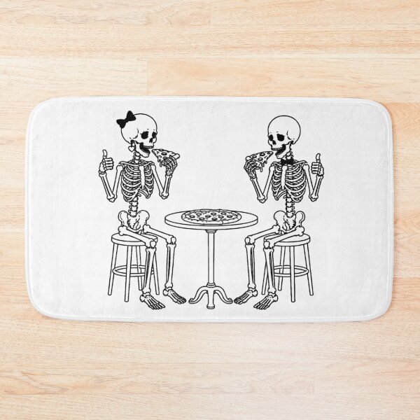 Item preview, Skeleton Couple Pizza Date designed and sold by Qenlo.