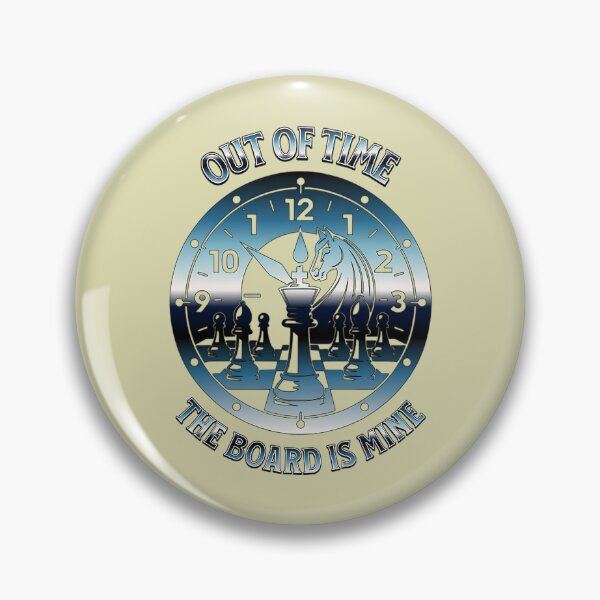 Item preview, Chess Time - Clock - Board Is Mine designed and sold by BernardesShirt.