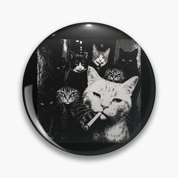 Item preview, Gangster Cat Smoking Funny designed and sold by Witchfoundart.