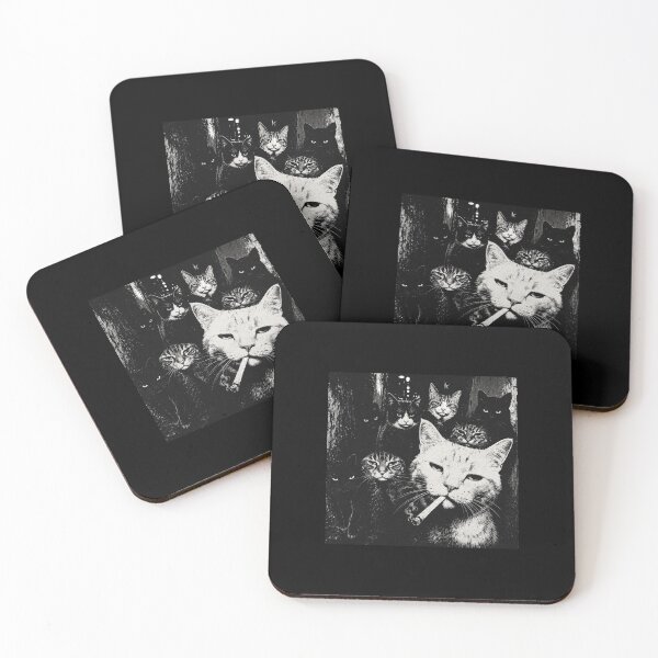 Item preview, Gangster Cat Smoking Funny designed and sold by Witchfoundart.