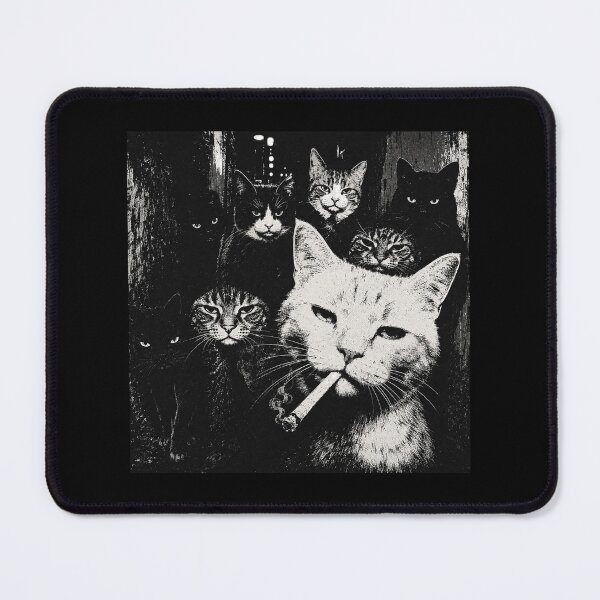 Item preview, Gangster Cat Smoking Funny designed and sold by Witchfoundart.