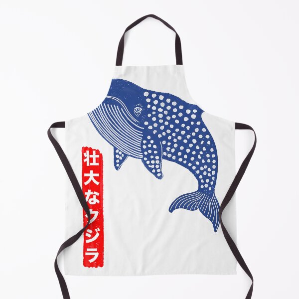 Item preview, Blue Whale with Japanese Text designed and sold by cynthiasholma.