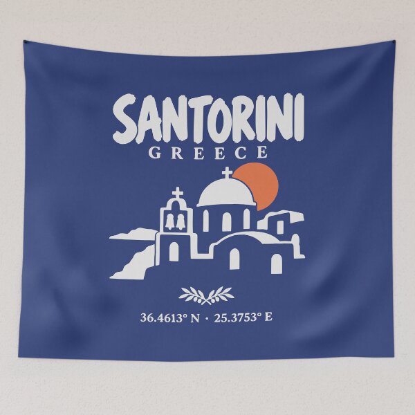 Item preview, Santorini Greece Oia Travel Souvenir Art designed and sold by MavtM.