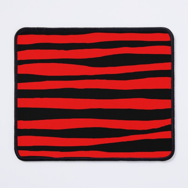 Item preview, Black and Red Stripe Organic Pattern | Dark Minimal Alt Aesthetic with red | Dark Feminine Y2K with red designed and sold by dfly-creations.