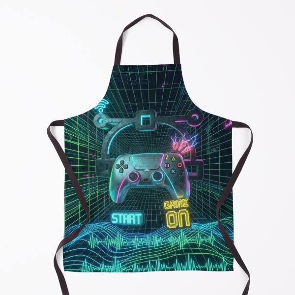 Item preview, Retro Neon Gamer Controller Art designed and sold by unboxedbyJuls.