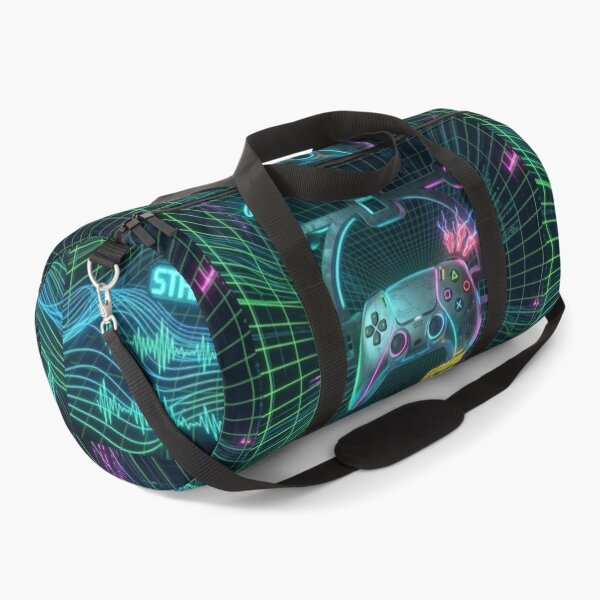 Item preview, Retro Neon Gamer Controller Art designed and sold by unboxedbyJuls.
