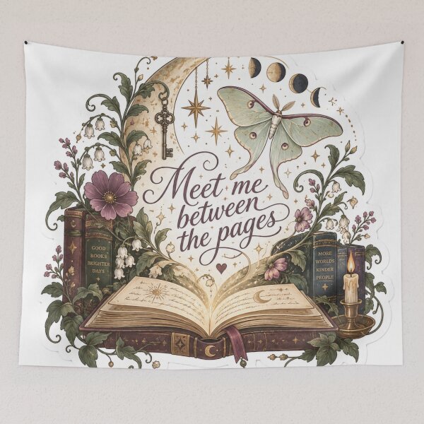Item preview, Meet Me Between the Pages designed and sold by NutSkyArt.