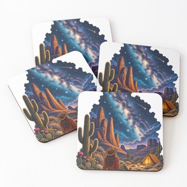 Item preview, Desert Stargazing – Milky Way Camping Adventure designed and sold by CarrotBadminton.