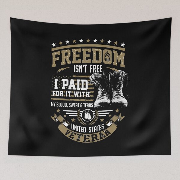 Item preview, Freedom Isn't Free United States Veteran Military Boots Flag designed and sold by heedooppod.