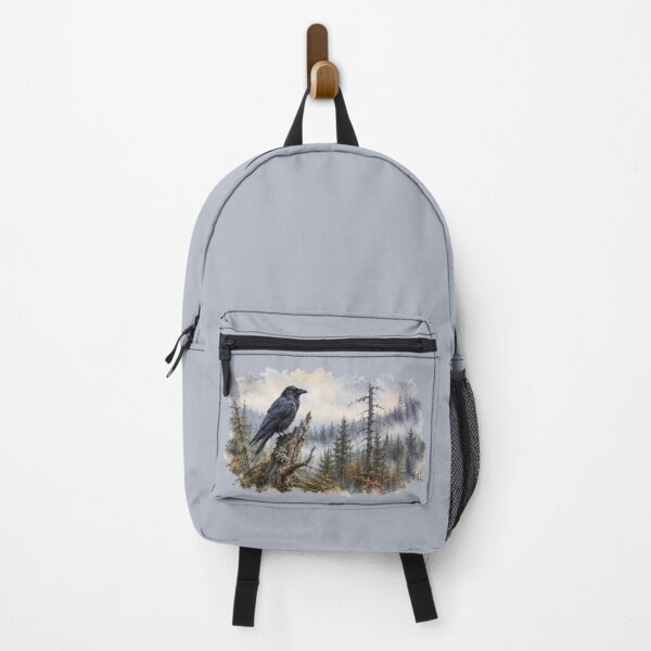 Item preview, Raven in the Mist – Quiet Wilderness Bird Art designed and sold by SusanSweetArt.