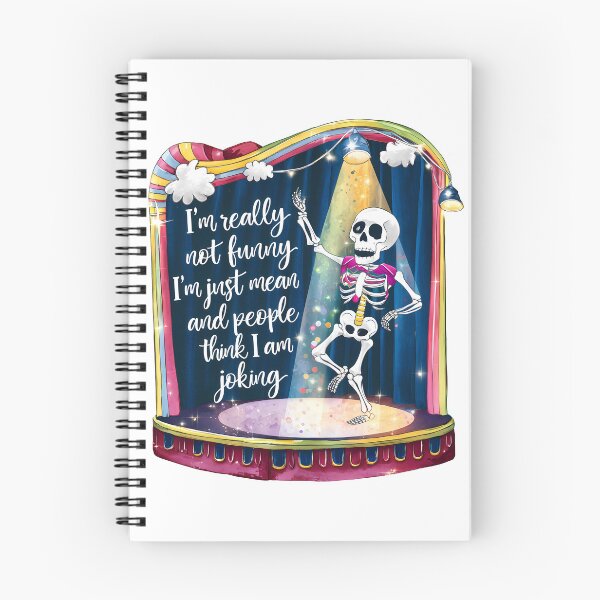 Item preview, I’m Not Funny I’m Just Mean – Dancing Skeleton Stage Art designed and sold by Zebaiche.