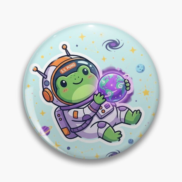 Item preview, Cute Frog Astronaut Space Adventure  designed and sold by LunaVales.