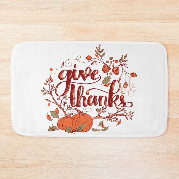Item preview, Give Thanks Thanksgiving Pumpkins Typography designed and sold by SolutionsArt.