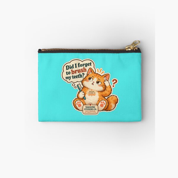 Item preview, NAGGINGCAT3 BY NAGGINGSTICKERSCO. DID I BRUSH MY TEETH YET? MUNDANE COLLECTION | AQUA Edition | No.03 designed and sold by LaMaisonOfMY.