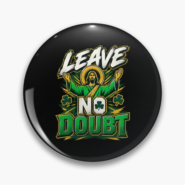 Item preview, Touchdown Jesus Leave No Doubt Irish Football Shamrock designed and sold by Dravienart.