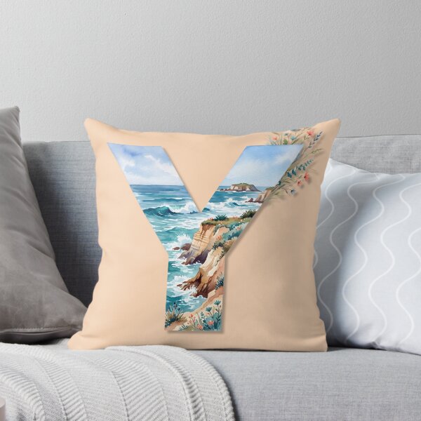 Item preview, Coastal Initial Y – Beach & Ocean Monogram Design designed and sold by Sea Gem.