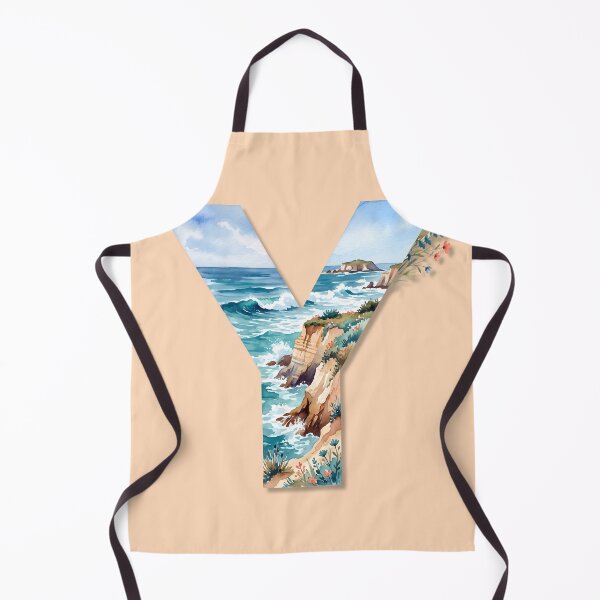 Item preview, Coastal Initial Y – Beach & Ocean Monogram Design designed and sold by Sea Gem.