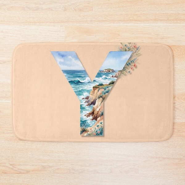 Item preview, Coastal Initial Y – Beach & Ocean Monogram Design designed and sold by Sea Gem.