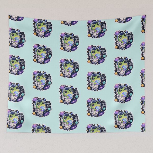 Item preview, Cute Frog Astronaut Space Adventure  designed and sold by LunaVales.