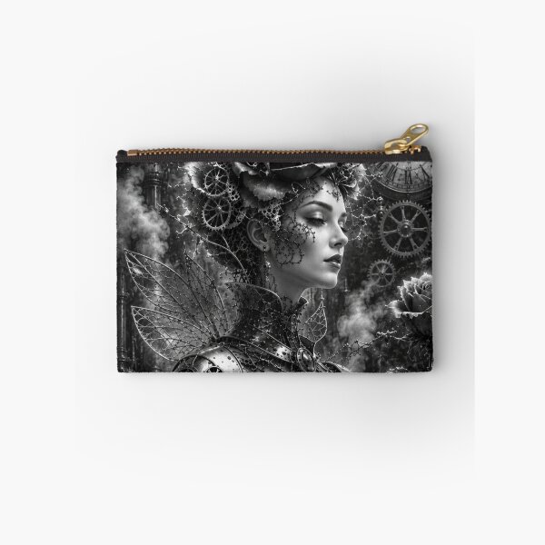 Item preview, Black and white steampunk rose — mechanical queen designed and sold by Axokris.