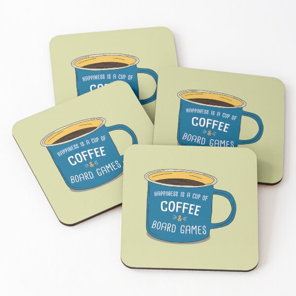 Item preview, Board Games  Coffee Is Happiness designed and sold by BernardesShirt.