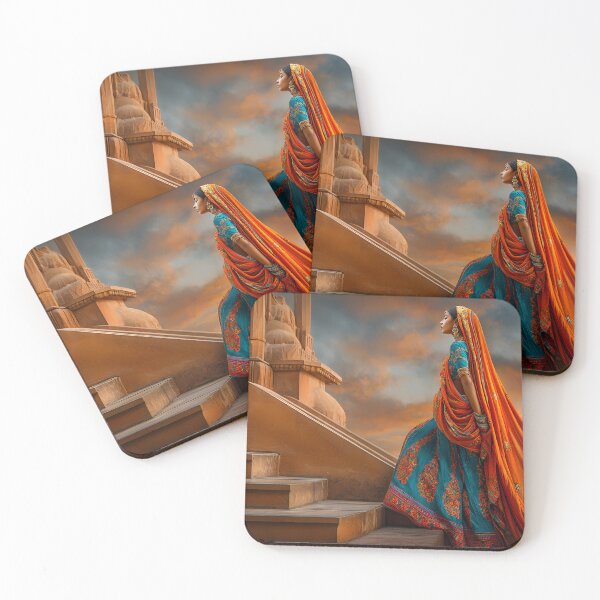 Item preview, Elegant Woman in Traditional Indian Attire designed and sold by Artessie.