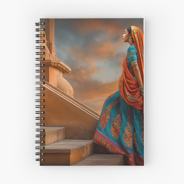 Item preview, Elegant Woman in Traditional Indian Attire designed and sold by Artessie.