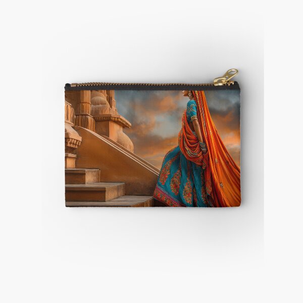 Item preview, Elegant Woman in Traditional Indian Attire designed and sold by Artessie.