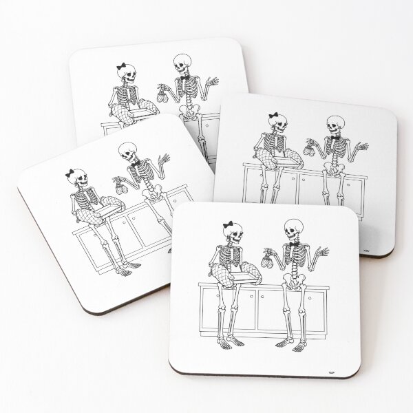 Item preview, Skeleton Couple Dinner Decisions designed and sold by Qenlo.