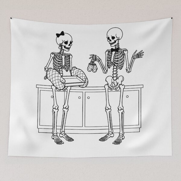 Item preview, Skeleton Couple Dinner Decisions designed and sold by Qenlo.