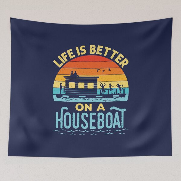 Item preview, Life is Better on a Houseboat Boating designed and sold by jaygo.