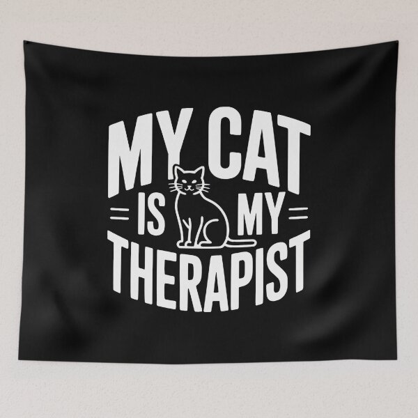 Item preview, My Cat Is My Therapist designed and sold by SoyLamderma.