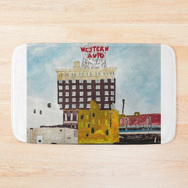Item preview, Western Auto Building Watercolor designed and sold by BirdandaBrush.