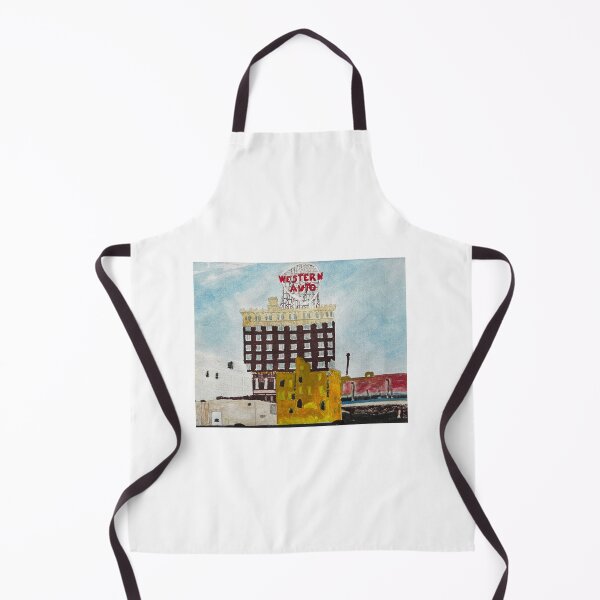 Item preview, Western Auto Building Watercolor designed and sold by BirdandaBrush.