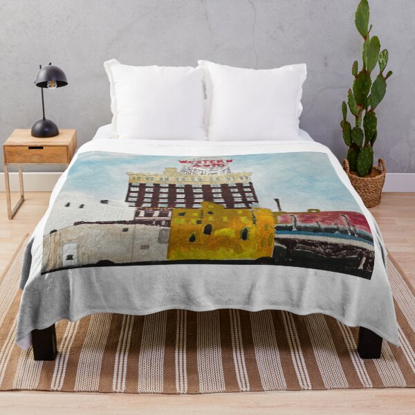 Item preview, Western Auto Building Watercolor designed and sold by BirdandaBrush.