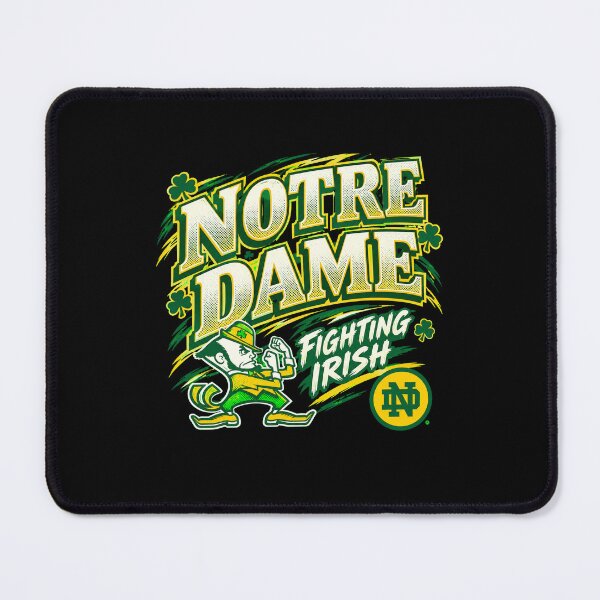 Item preview, Notre Dame Fighting Irish Leprechaun Mascot ND Monogram designed and sold by Dravienart.